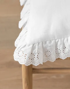 x Loeffler Randall Delilah Broderie Trim Seat Cushion|McGee & Co. Clearance