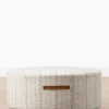 McKay Round Ottoman|Manglam Arts Outlet