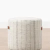 McKay Small Round Ottoman|Manglam Arts Clearance