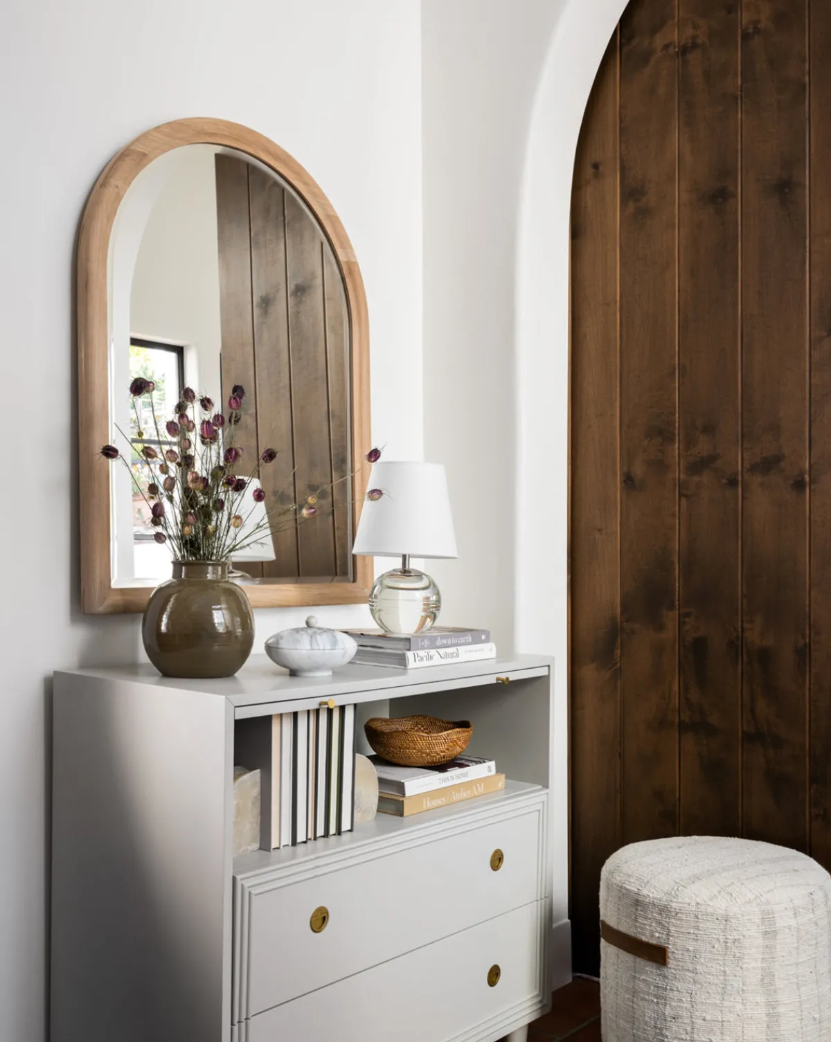 McKay Small Round Ottoman|Manglam Arts Clearance