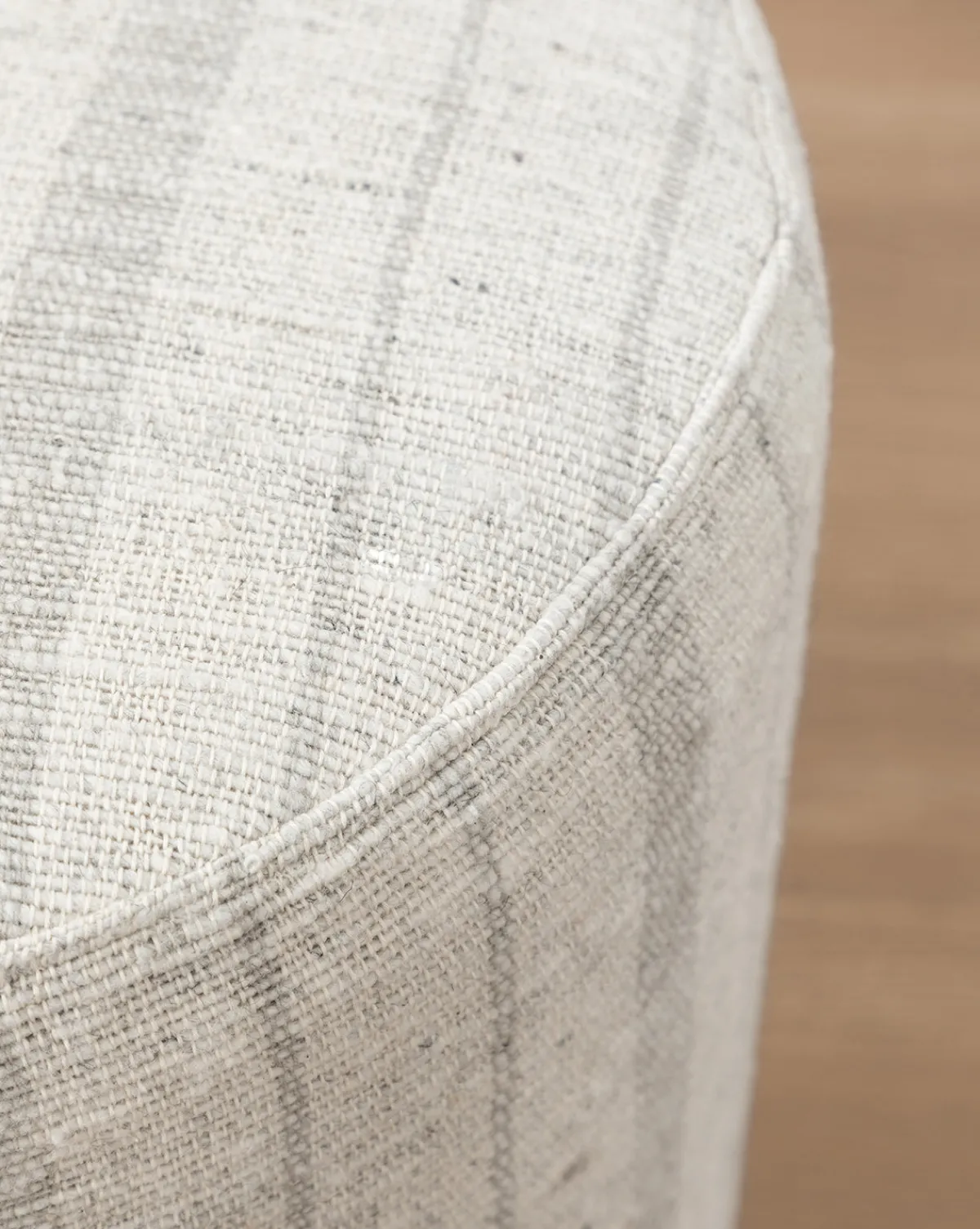 McKay Small Round Ottoman|Manglam Arts Clearance