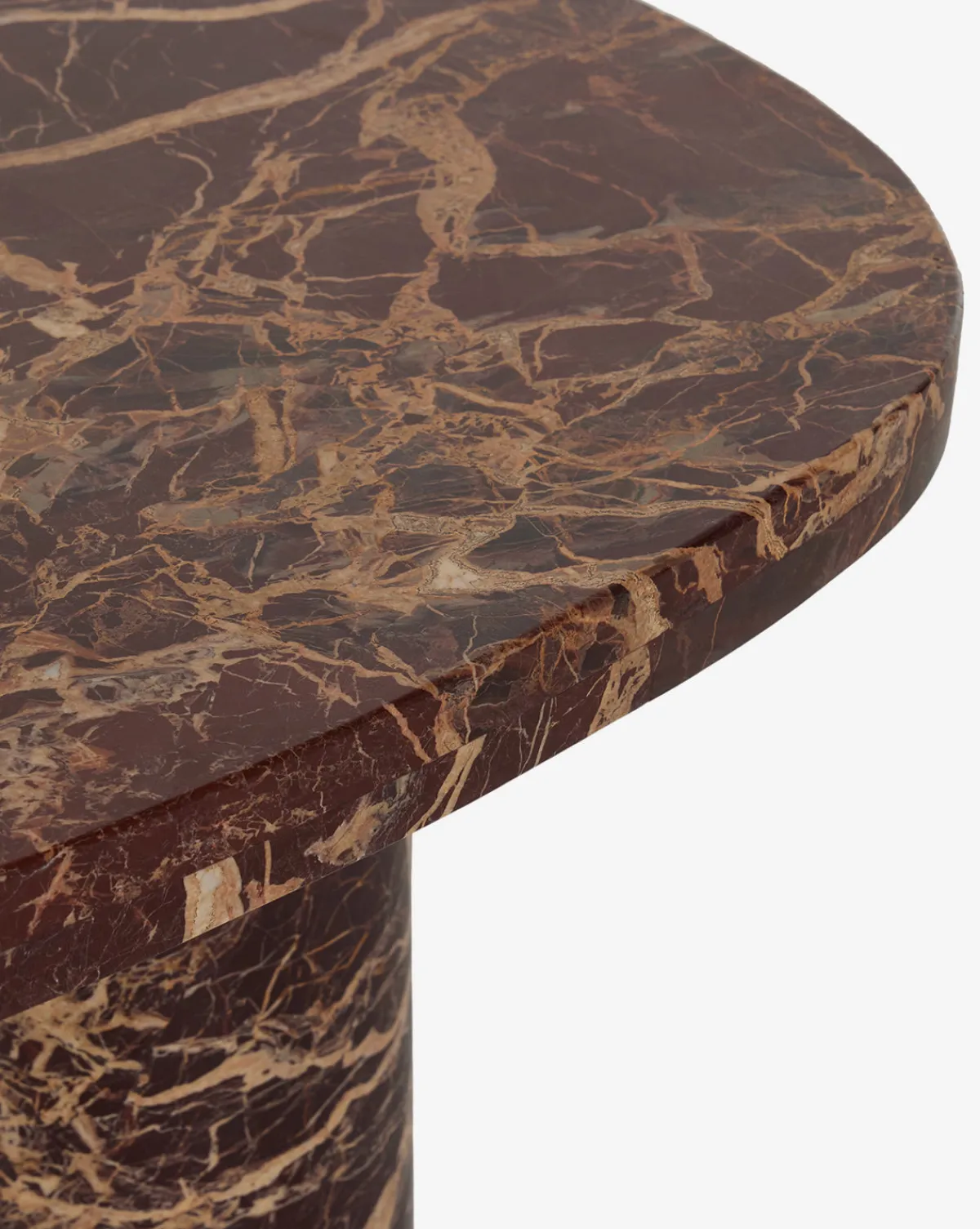 Merlot Marble Coffee Table|Four Hands