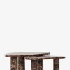 Merlot Marble Coffee Table (Set of 2)|Four Hands Hot