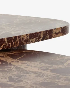 Merlot Marble Coffee Table (Set of 2)|Four Hands Hot
