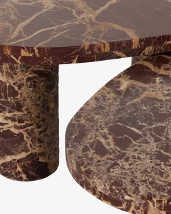Merlot Marble Coffee Table (Set of 2)|Four Hands Hot
