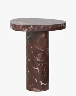 Merlot Marble End Table|Four Hands Clearance