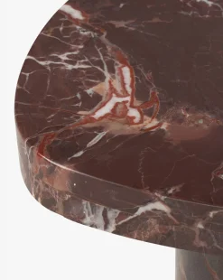 Merlot Marble End Table|Four Hands Clearance