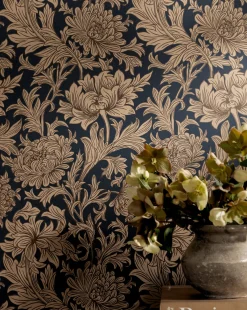 Morris & Co. x McGee & Co. Chrysanthemum Wallpaper|Sanderson Design Group, Inc. Online