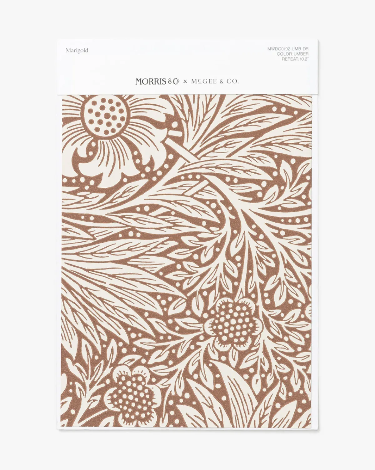 Morris & Co. x Marigold Umber Wallpaper Swatch|McGee & Co. Discount