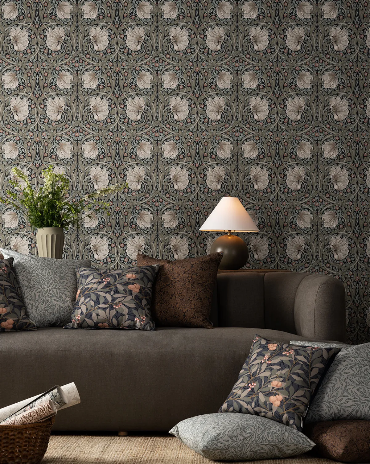 Morris & Co. x McGee & Co. Pimpernel Ink Wallpaper|Sanderson Design Group, Inc. Hot