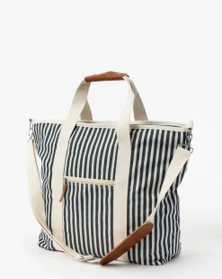 Navy Striped Cooler Bag|Business & Pleasure Co. Online