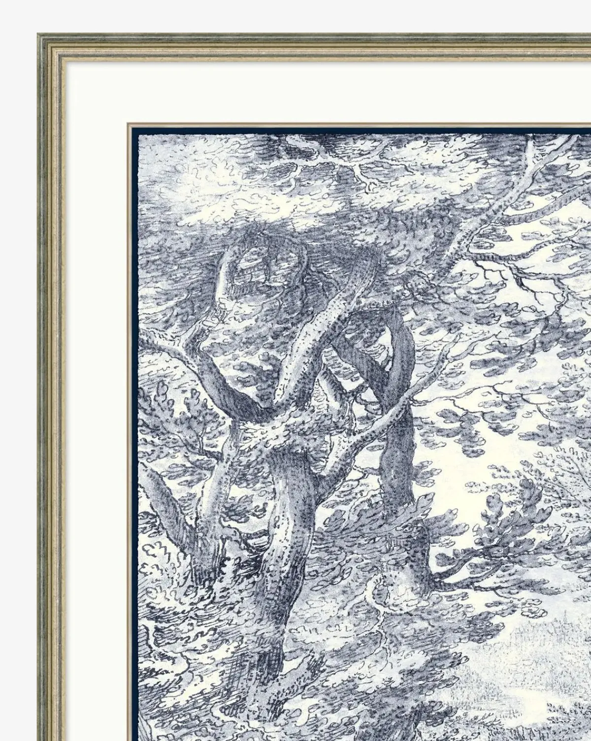 Navy Toile No. 1|Art Headquarters, LLC DBA Wendover Art Group DBA Kevin O'Brien Studio Best