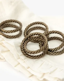 Nichols Napkin Rings (Set of 4)|Nawab Regency