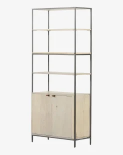 Noland Wide Bookshelf|Four Hands Outlet