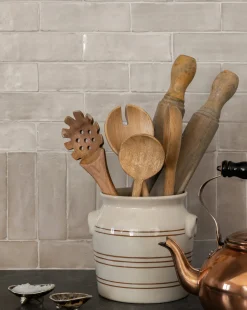 Notched Oak Wood Salad Servers|Anuraj Exports Best