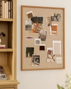 Oak & Linen Memo Board|Credence Clearance