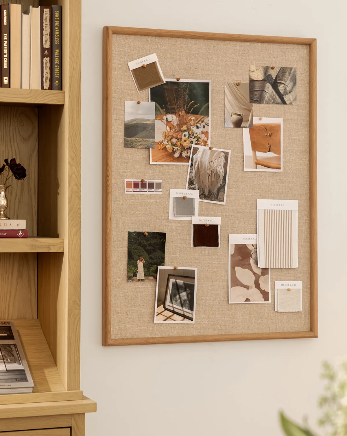 Oak & Linen Memo Board|Credence Clearance