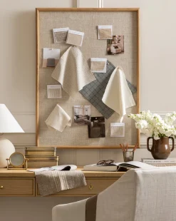 Oak & Linen Memo Board|Credence Clearance