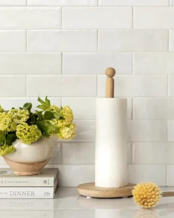 Oak Paper Towel Holder|Stonemen