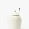 Olive Stoneware Jar|Creative Co-op Clearance