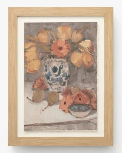 Orange Florals Still Life|Art Headquarters, LLC DBA Wendover Art Group DBA Kevin O'Brien Studio Clearance