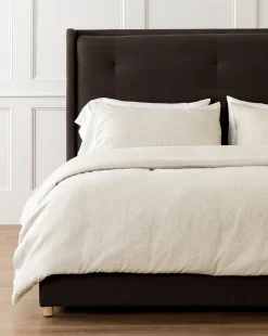 Penelope Beige Linen Duvet Cover|J Call Designs LLC dba Sew Miami LLC Clearance