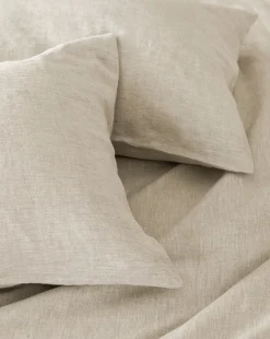 Penelope Beige Linen Shams (Set of 2)|J Call Designs LLC dba Sew Miami LLC Outlet