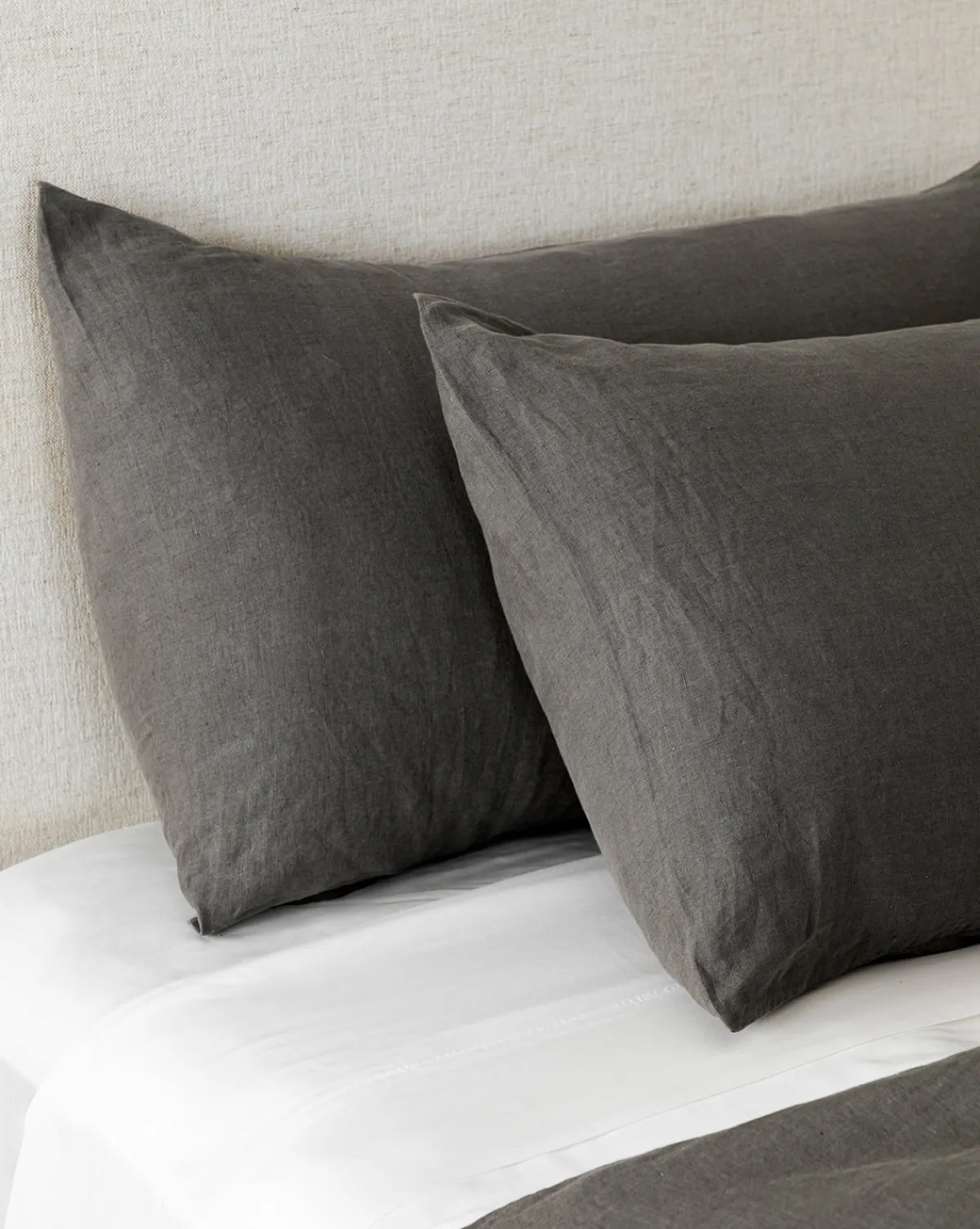 Penelope Gray Linen Shams (Set of 2)|J Call Designs LLC dba Sew Miami LLC