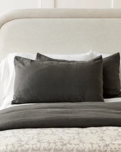 Penelope Gray Linen Shams (Set of 2)|J Call Designs LLC dba Sew Miami LLC
