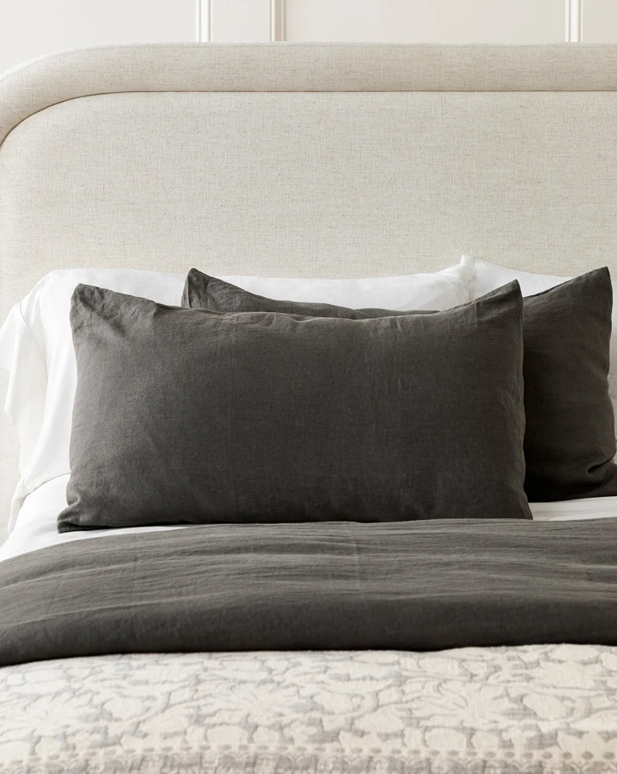 Penelope Gray Linen Shams (Set of 2)|J Call Designs LLC dba Sew Miami LLC