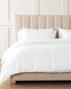Penelope White Linen Duvet Cover|J Call Designs LLC dba Sew Miami LLC New