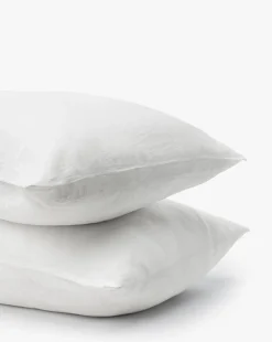 Penelope White Linen Shams (Set of 2)|J Call Designs LLC dba Sew Miami LLC Best