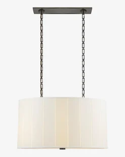 Perfect Pleat Oval Hanging Shade|Visual Comfort & Co. Signature