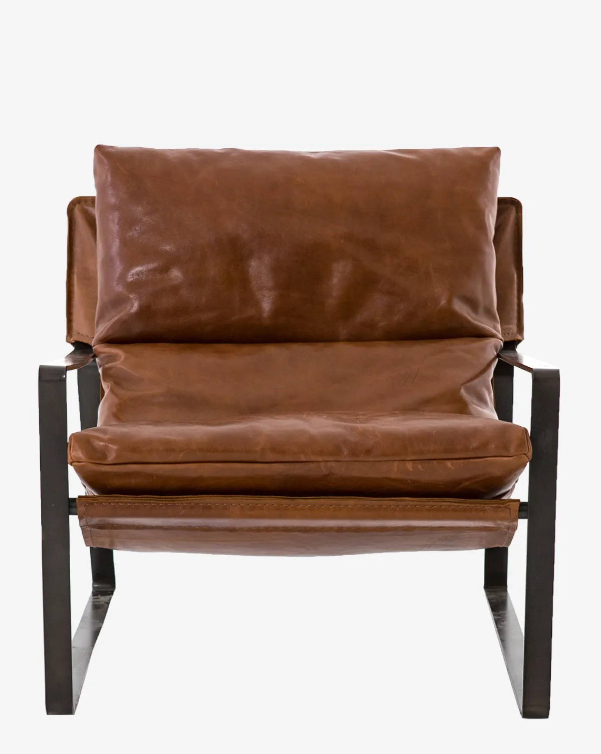 Peyton Leather Sling Chair|Four Hands New