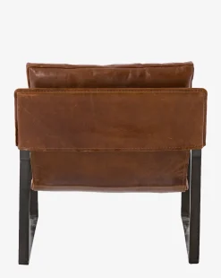 Peyton Leather Sling Chair|Four Hands New