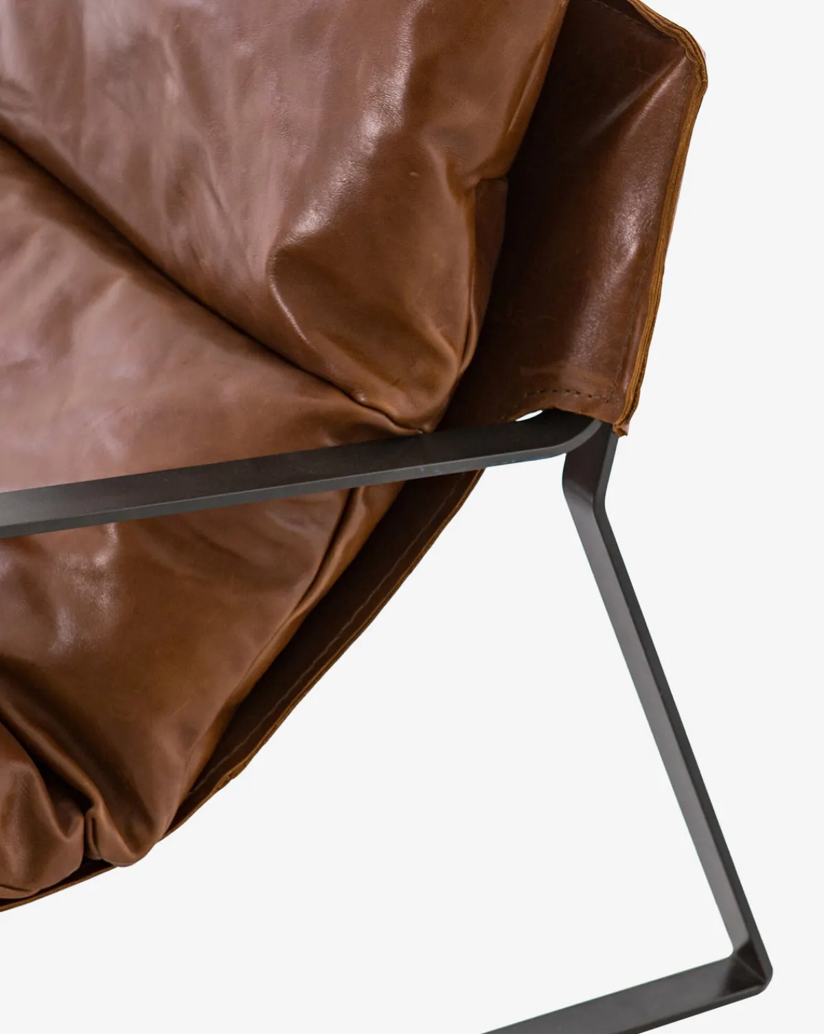 Peyton Leather Sling Chair|Four Hands New