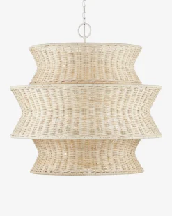 Phebe Rattan Chandelier|Currey & Co. Hot