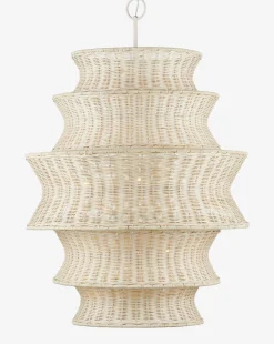 Phebe Rattan Chandelier|Currey & Co. Hot