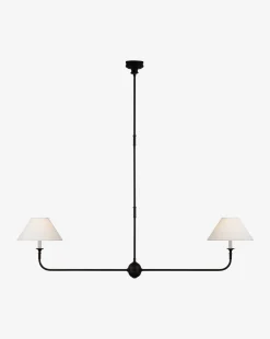 Piaf Large Two Light Linear Pendant|Visual Comfort & Co. Signature Hot