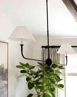 Piaf Large Two Light Linear Pendant|Visual Comfort & Co. Signature Hot