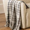 Plaid Tasseled Throw|Creative Co-op Clearance