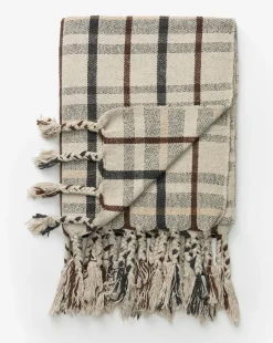 Plaid Tasseled Throw|Creative Co-op Clearance