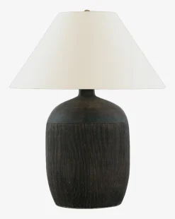 Portis Combed Round Table Lamp|Visual Comfort & Co. Signature Clearance