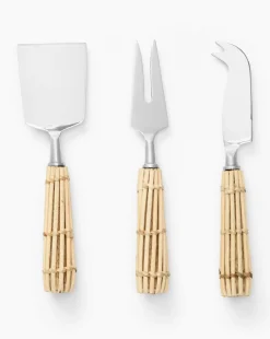 Rattan Cheese Knives|Creative Co-op Discount