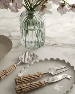 Rattan Cheese Knives|Creative Co-op Discount