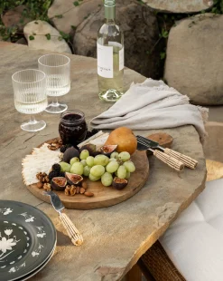 Rattan Cheese Knives|Creative Co-op Discount