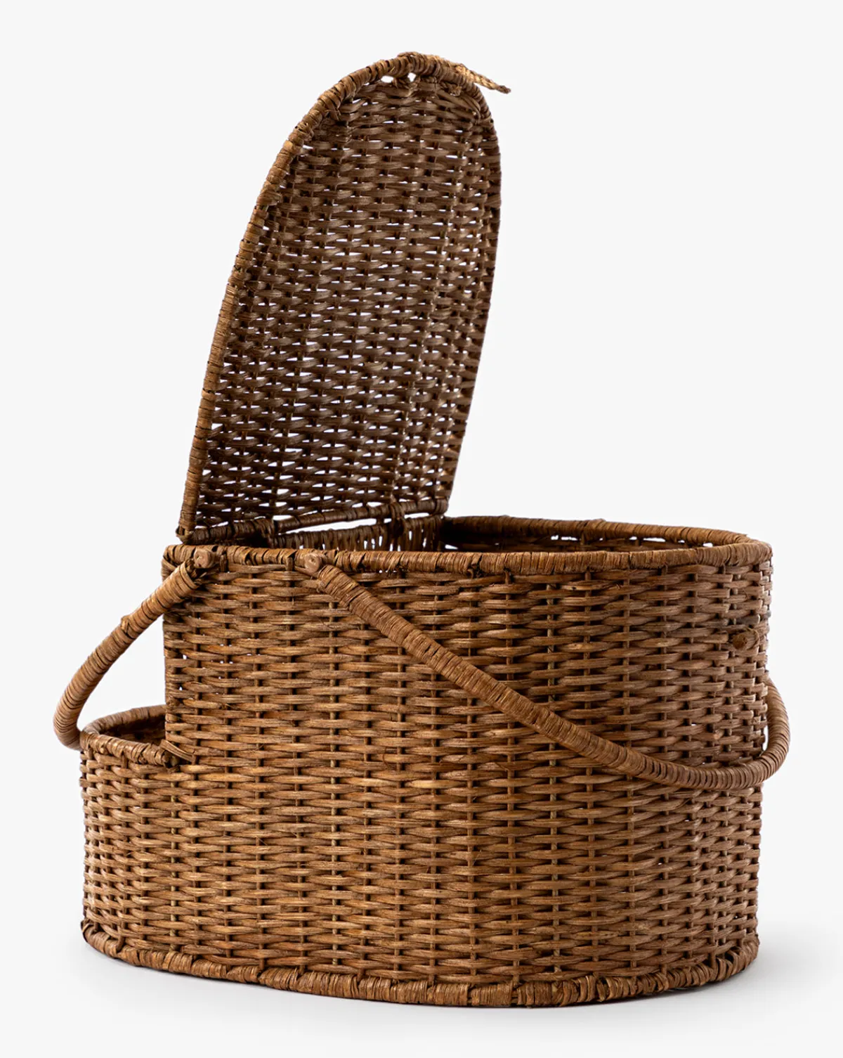 Rattan Wicker Picnic Basket|Creative Co-op Discount