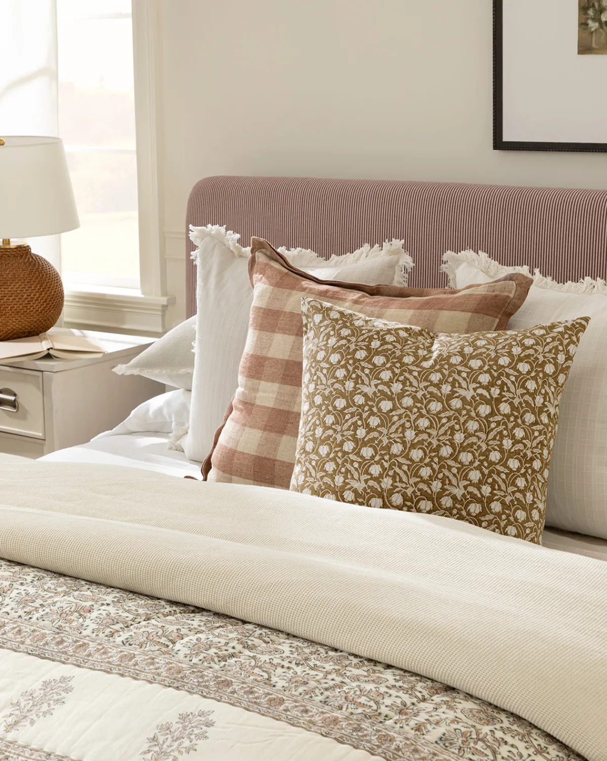 Ravenna Block Print Pillow Cover|Narayan Industries Global Limited