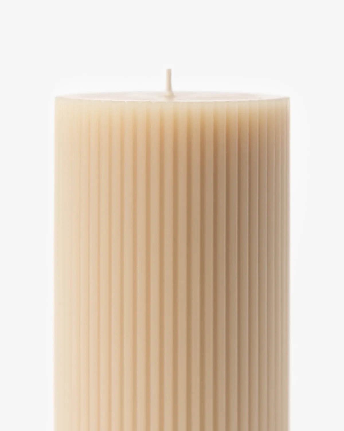 Ribbed Pillar Candle|The Floral Society dba Sierra Steifman Sale