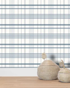 Rigby Plaid Print Wallpaper|York Wallcoverings New